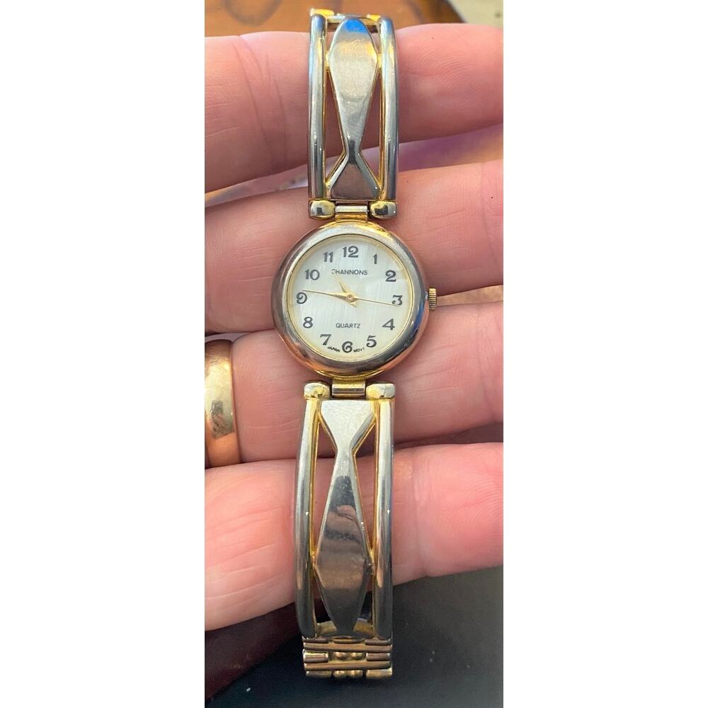 Women's 24mm Gold Tone Shannons Watch, MOP Face